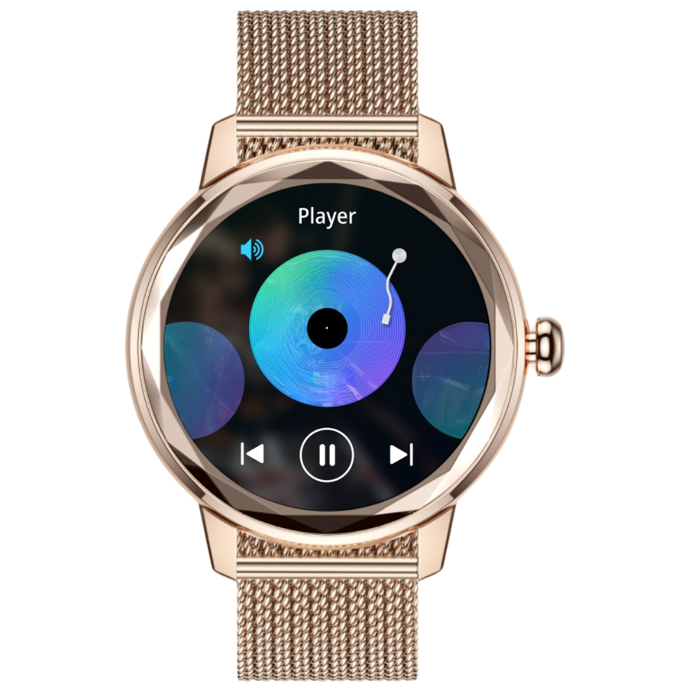 Dames smartwatch met bluetooth bellen en 125 sportmodi | 8721001520244