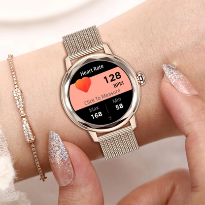 Dames smartwatch met bluetooth bellen en 125 sportmodi | 8721001520244
