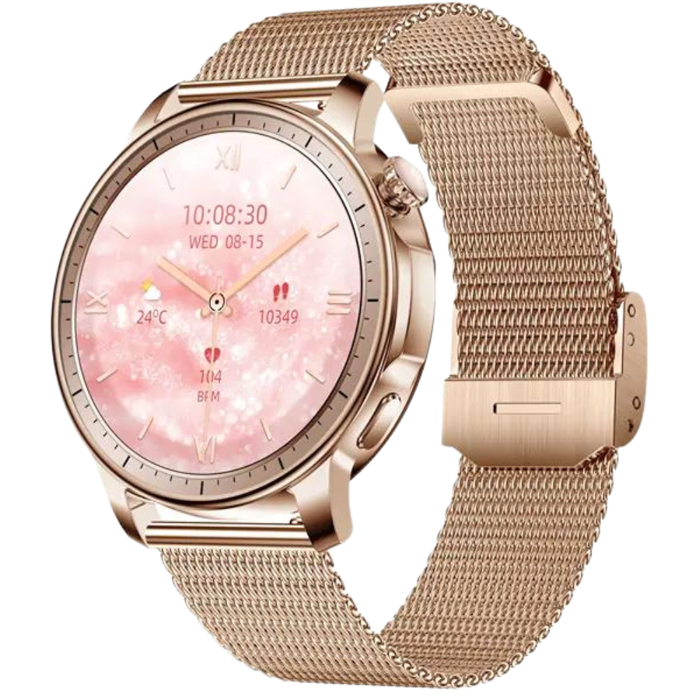 Dames smartwatch met amoled scherm en bluetooth bellen