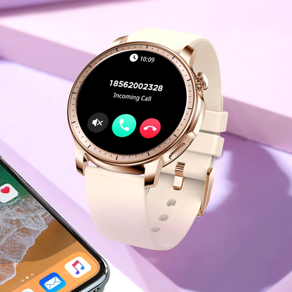 Dames smartwatch met amoled scherm en bluetooth bellen
