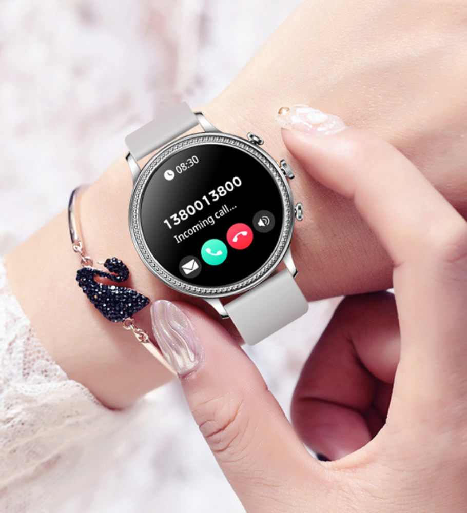Dames smartwatch met bluetooth bellen en 110 sport modes
