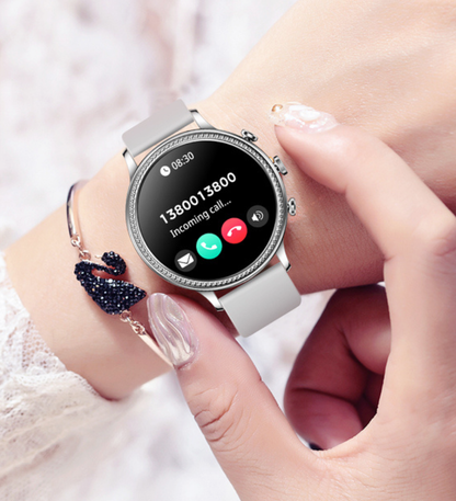 Dames smartwatch met bluetooth bellen en 110 sport modes