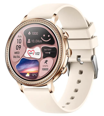 Dames smartwatch met bluetooth bellen en 110 sport modes
