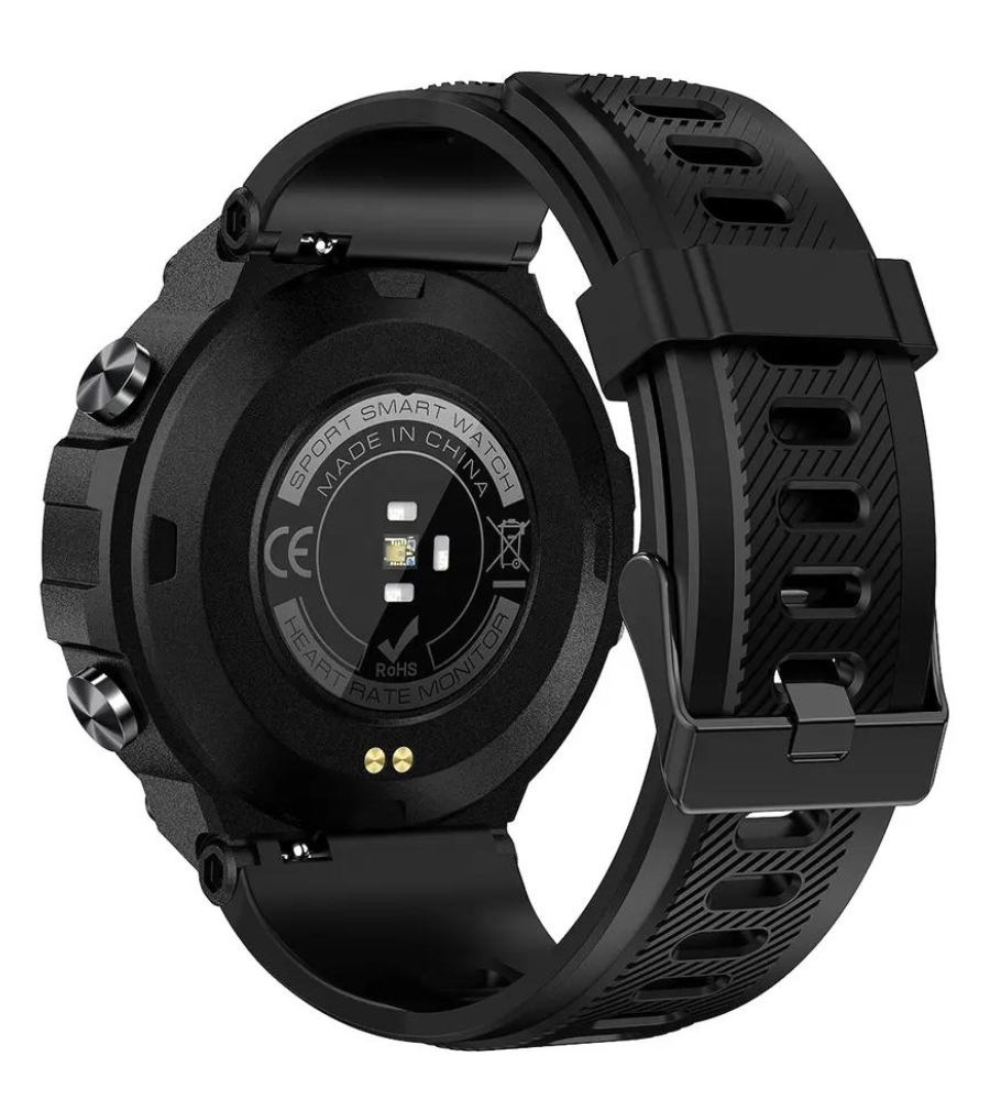 Smartwatch met GPS en sporthorloge functies zwart
