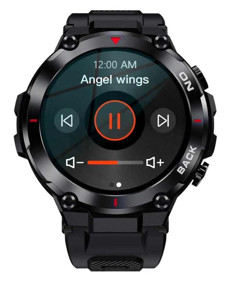 Smartwatch met GPS en sporthorloge functies zwart