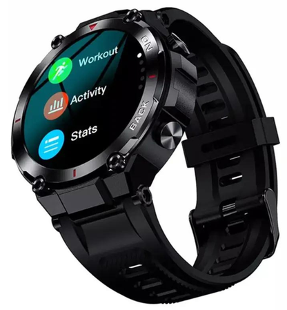 Smartwatch met GPS en sporthorloge functies zwart