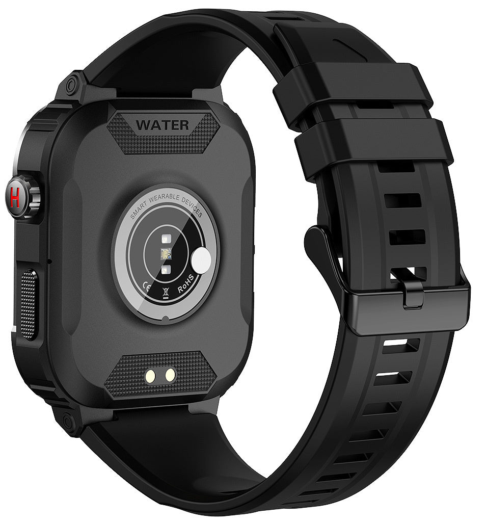 Sportieve smartwatch met hartslagmeter zwart | 8720892048141