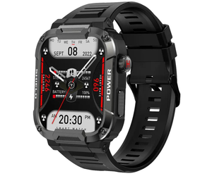Sportieve smartwatch met hartslagmeter zwart | 8720892048141