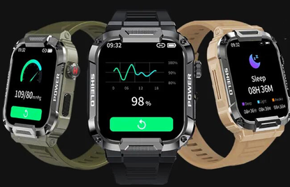 Sportieve smartwatch met hartslagmeter zwart | 8720892048141