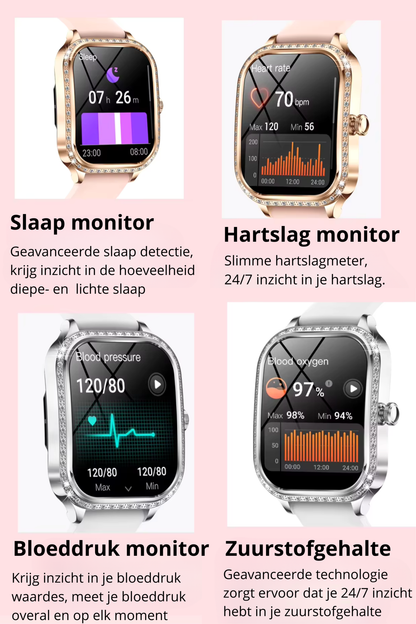 Smartwatch voor dames met bluetooth bellen